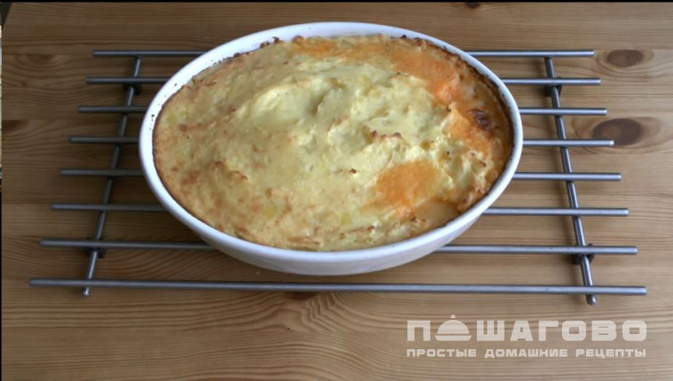 Бифарше (запеканка из картофельного пюре и куриного фарша)