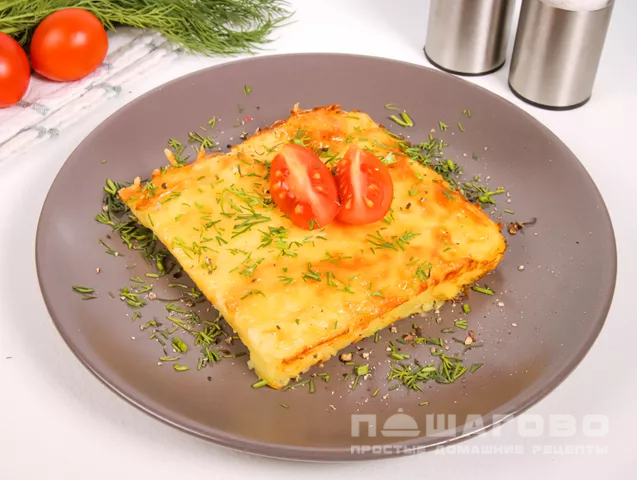 Картофельная запеканка из сырого картофеля
