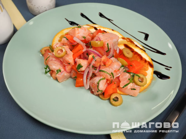 Севиче из лосося