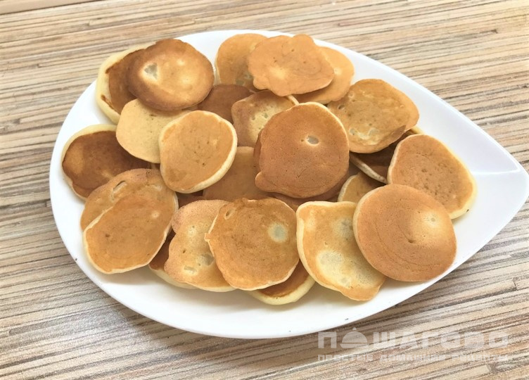 Мини панкейки оладушки на молоке