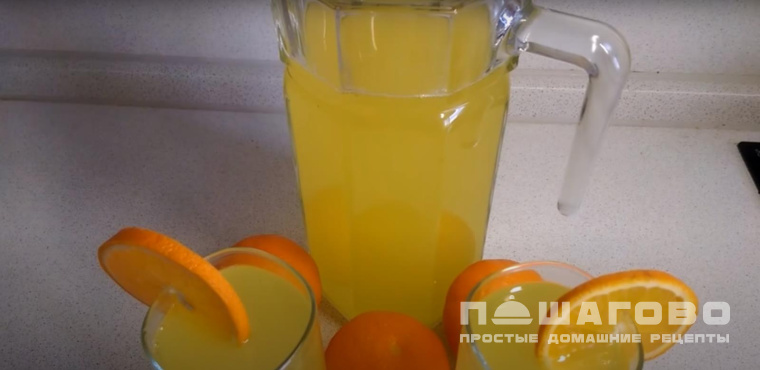 Лимонад домашний из апельсинов