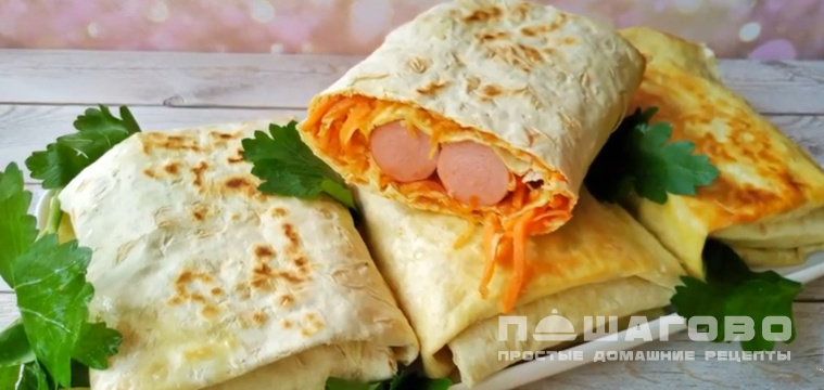 Хот-дог в лаваше