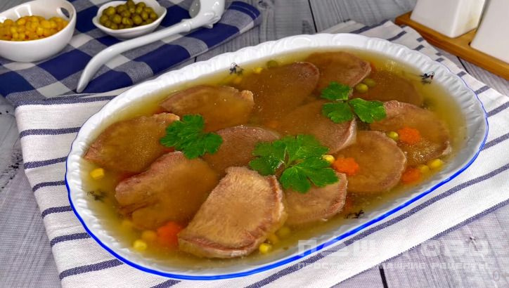 Заливное из языка