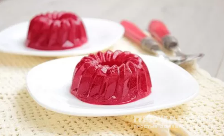 Желе из клюквы