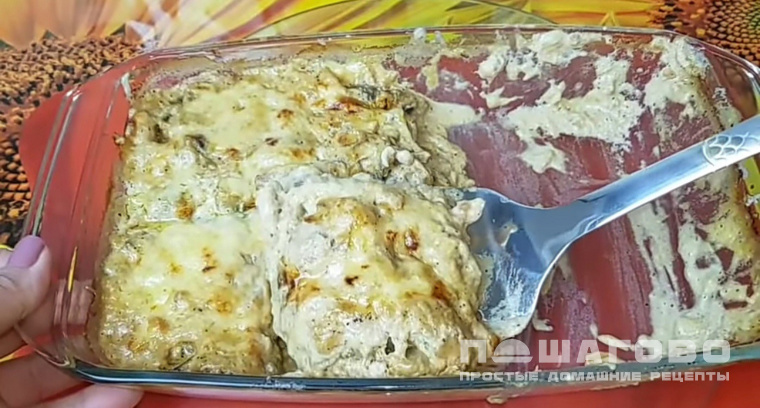 Жюльен из грибов и курицы