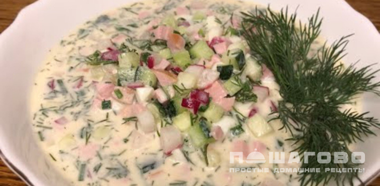 Окрошка на мацони