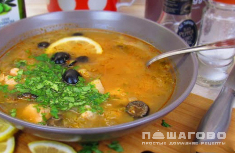 Рыбная солянка без картошки