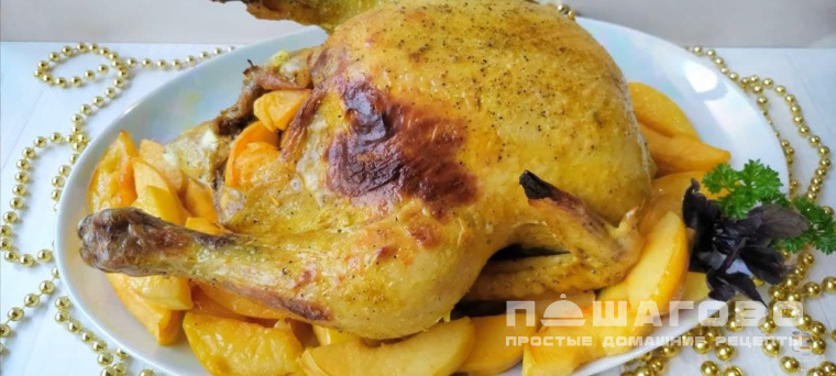 Курица с айвой