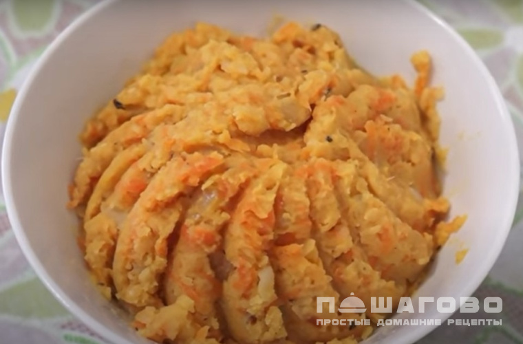 Гороховая каша с луком