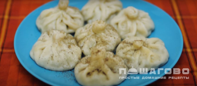 Хинкали с грибами