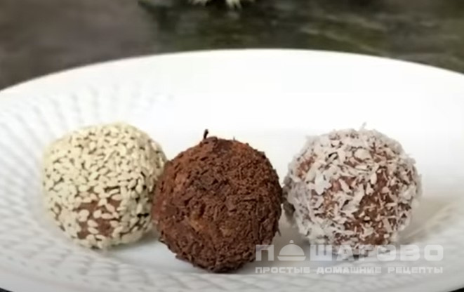 Полезные конфеты из фиников и бананов