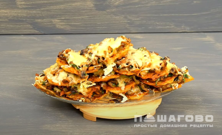 Драники с грибами