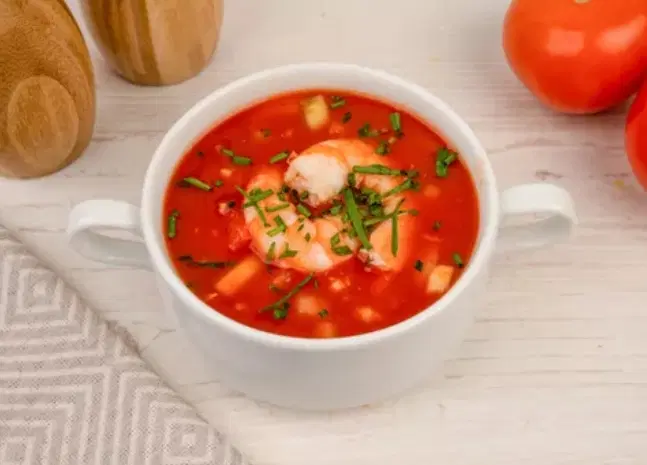 Гаспачо с креветками