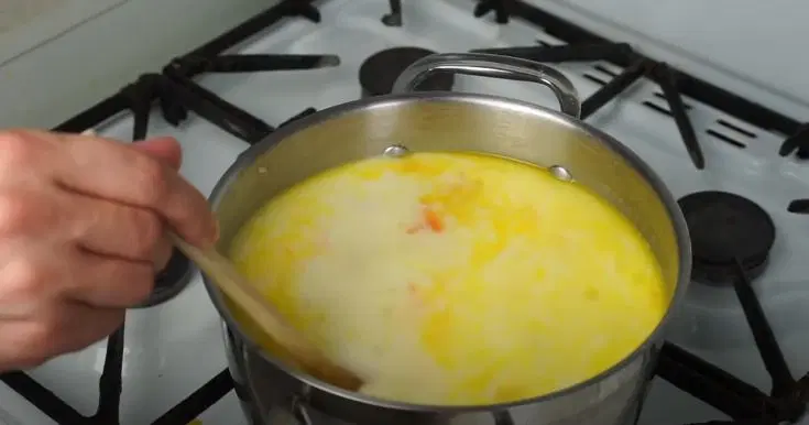 Нежный куриный суп-пюре с сыром — шаг 7