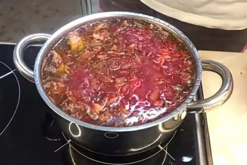 Борщ куриный