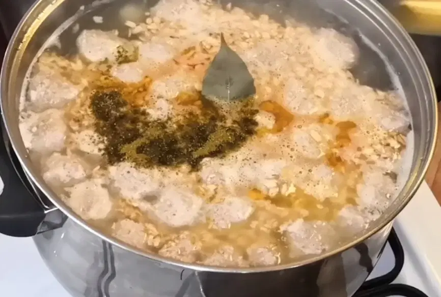 Овсяный суп с фрикадельками — шаг 3