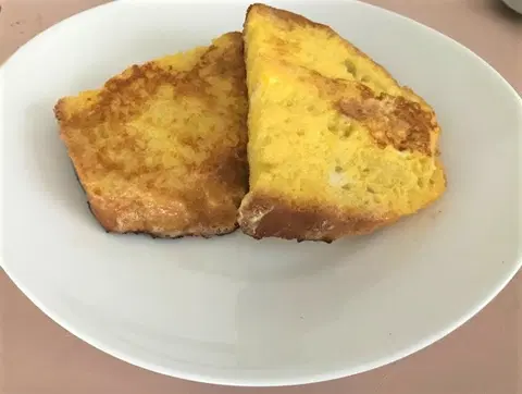 Гренки с молоком