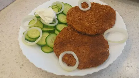 Шницель из свинины в духовке