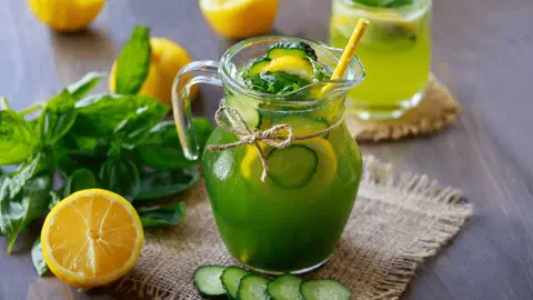 Лимонад с огурцом