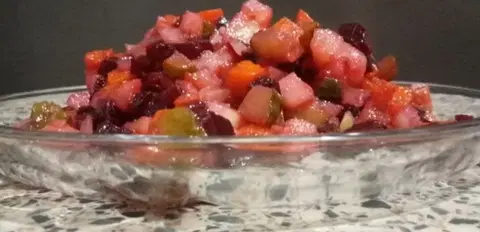 Винегрет с огурцом