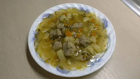 Суп из свинины с картошкой и вермишелью