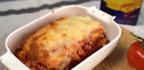 Лазанья с ветчиной и сыром