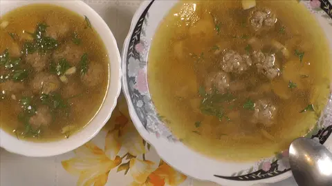 Грибной суп с фрикадельками