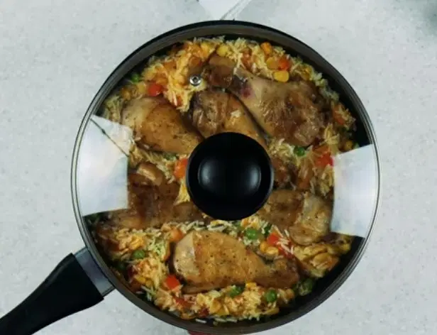 Курица с рисом и овощами по-каталонски — шаг 4