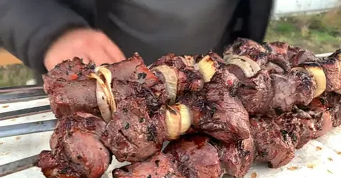 Шашлык в вине