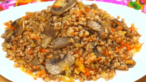 Гречка с грибами