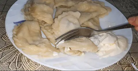 Вареники с черемшой
