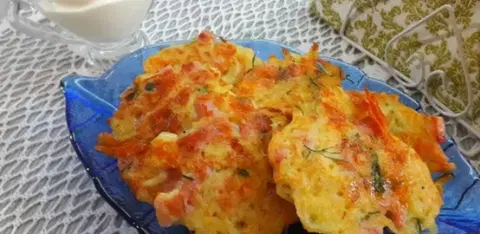 Драники с ветчиной и сыром