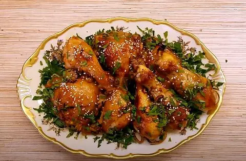 Курица в медовом кисло-сладком соусе