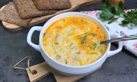 Рыбный суп с плавленым сыром