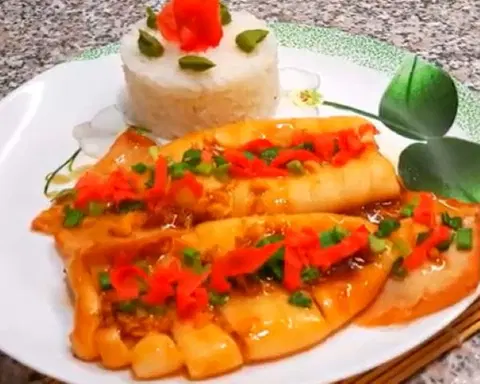 Кальмар на гриле по-корейски