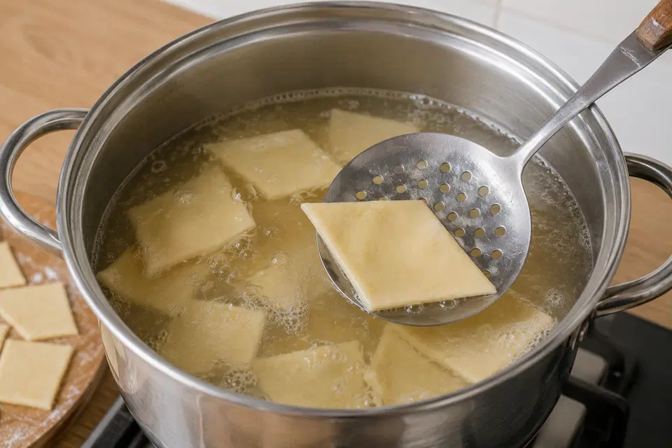 Мясо по-казахски с наваристым бульоном — шаг 6