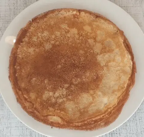 Блины на кефире с кипятком