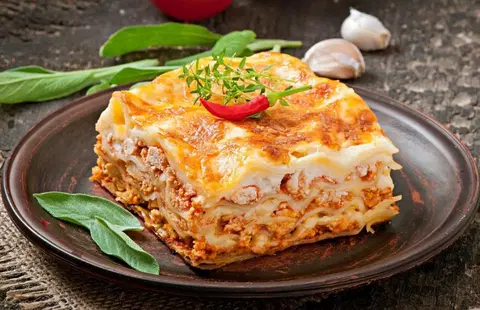 Лазанья из домашнего теста
