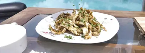 Каракатица на гриле