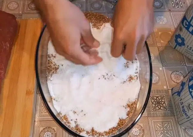 Пряное вяленое мясо — шаг 2