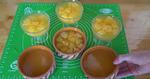 Желе из консервированных ананасов