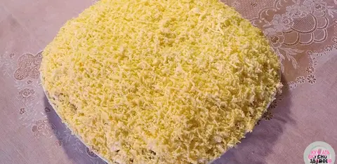 Салат «Мимоза со сливочным маслом»