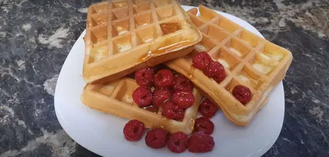 Мягкие вафли на сметане