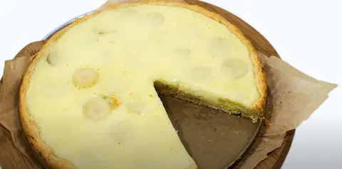 Заливной пирог с бананами
