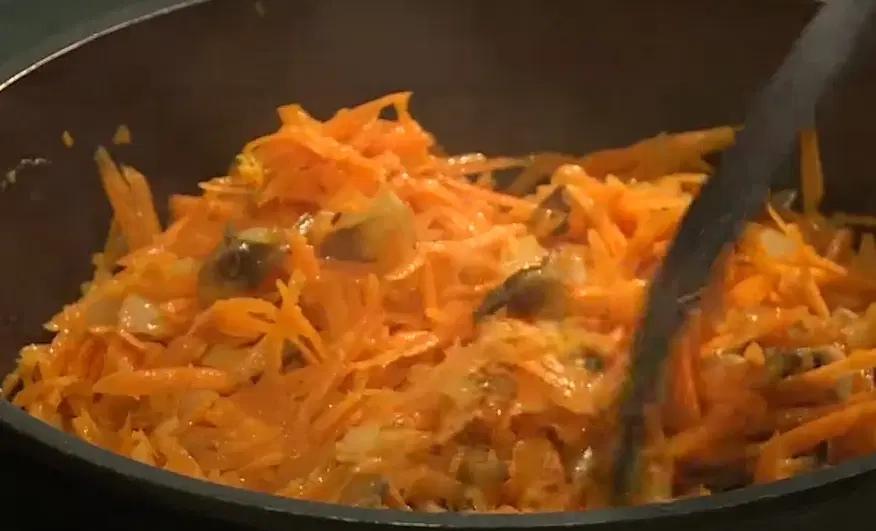 Грибы с рисом — шаг 3