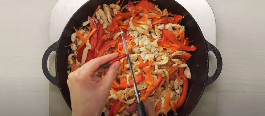 Лапша с мясом — шаг 12
