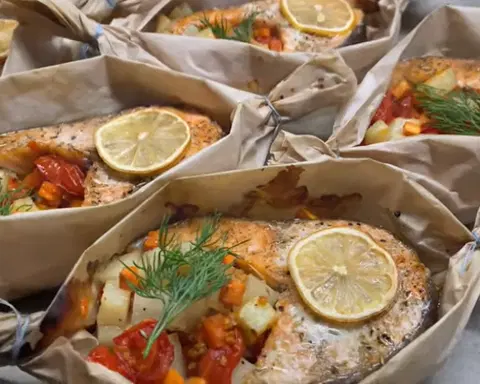 Форель по-царски с гарниром