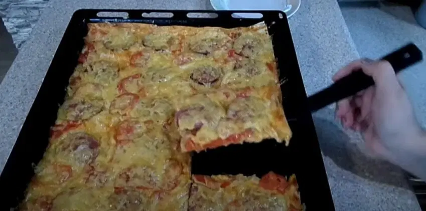 Пицца на лаваше — шаг 7