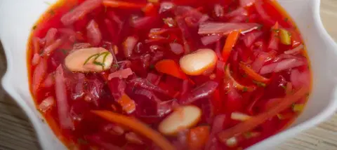 Вкусный диетический борщ без мяса