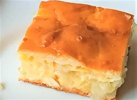 Луковый заливной пирог